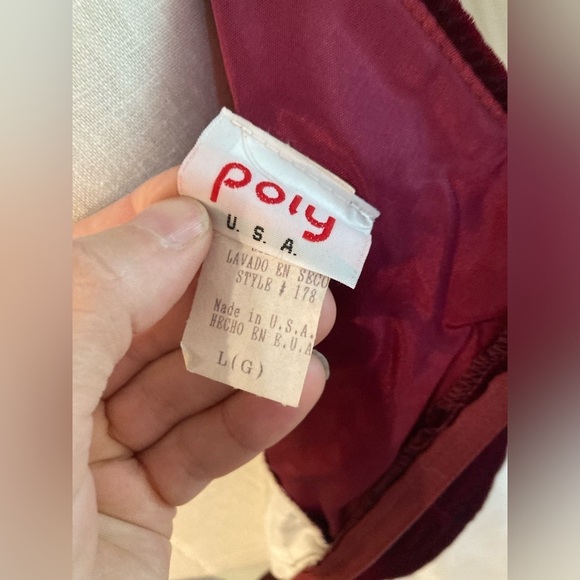 Vintage dress maxi women’s Poly made in USA size L - Picture 8 of 13